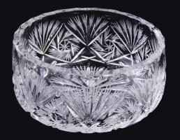 Haas és Czjzek kristály gyümölcsös tál. Hibátlan d: 21 cm Eredeti dobozával