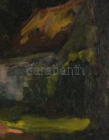 Jelzés nélkül, XX. sz. első fele: Hazafelé. Olaj, vászon. Dekoratív fakeretben. 55,5x69 cm