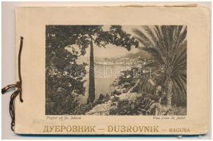Dubrovnik, Ragusa; Pogled od Sv. Jakova. J. Tosovic / fűzött képeslapfüzet 12 lappal / booklet with 12 images, views (hajtásnál szakadt / torn at fold)