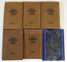 6 db - London, Jack: Az ősök istene; A mélység; A beszélő kutya; Tüzes napsugár; Az óceán meséi; A tengeri farkas. Bp., Athenaeum és Népszava. Félvászon és egészvászon kötés, jó állapotban.
