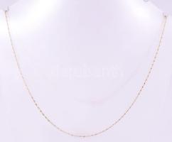 Fehérarany és sárga arany (Au) anker nyaklánc, jelzett, 2016 utáni fémjel, 14 karátos arany, h: 48 cm, nettó 2,74g