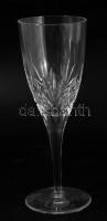 Kristály talpas pohár készlet, 6 darab, hibátlan, m: 18,5 cm