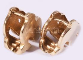 Delfines fülbevaló pár sárga arany 14K jelzett 5,12 g 1,5 cm