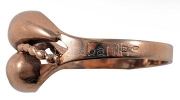 Arany (Au) karikagyűrű. 1966-1998 közötti fémjel, Pénzverő gyártói jel, 14 karátos arany, m: 57, net...