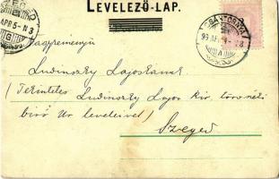 1899 Waidmanns Heil! No. 506. / hunting art postcard. litho (vágott / cut)