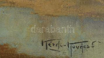 Kézdi Kovács László (1864-1942): Őszi táj. Olaj, vászon, jelezve jobbra lent. Dekoratív fakeretben, ...