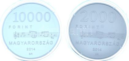 2014. 2000Ft Cu-Ni "Egressy Béni születésének 200. évfordulója" + 10.000Ft Ag "Egress...