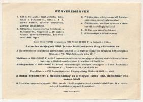 1968. "MÚOSZ (Magyar Újságírók Országos Szövetsége) - Szerencse-Sorsjegy" sorszámozott sor...