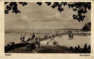 Siófok, Strand, fürdőzők (EB)