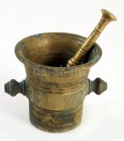 Mini réz mozsár, törővel d: 7 cm, m: 6 cm