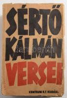 Sértő Kálmán versei. Sajtó alá rendezte: Gellért Vilmos. 1943, Centrum, kissé sérült papírkötés, 728p,