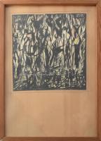 Olvashatatlan (Marosi?) jelzéssel: Női aktok. Vegyes technika, papír, üvegezett fakeretben, 22,5×21,...