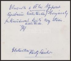 1968 Kristó Nagy István (1921-2010) kritikus, irodalom- és művészettörténész, műfordító által Hornyá...