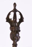 Díszes tibeti vadzsra, h: 16 cm