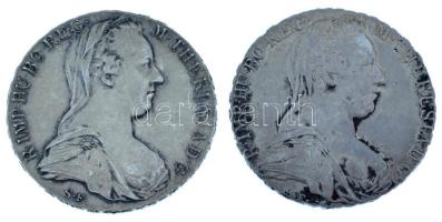 Ausztria 1780SF Tallér Ag "Mária Terézia" (2db) korabeli(?) + támpéldány T:XF patina
Aust...