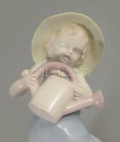 Grafenthal locsoló kisfiú, jelzett, hibátlan, m: 13 cm