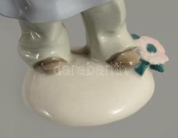 Grafenthal locsoló kisfiú, jelzett, hibátlan, m: 13 cm