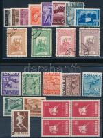 Románia összeállítás főként sorokkal, 2 stecklapon