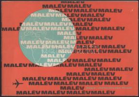 ca 1976 MALÉV ismertető füzet a célállomások térképeivel. 29x20 cm