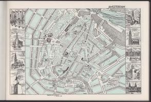 ca 1976 MALÉV ismertető füzet a célállomások térképeivel. 29x20 cm