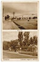 Budapest XVI. Sashalom, Cinkotai-Nagyicce HÉV (Helyiérdekű Vasút) vasútállomás, Piac tér. Szőllősy István kiadása (EB)