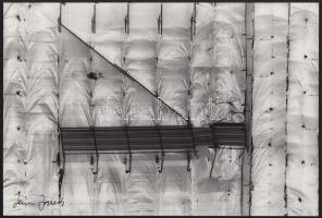 Féner Tamás (1938-): Cím nélkül, jelzett művészfotó, 20,5x30,5 cm