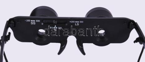 Ékszerész nagyítós szemüveg, tokban, újszerű