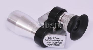 Egyszemes távcső, leírással, tartójában, újszerű