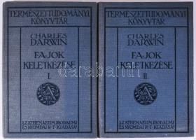 Charles Darwin: Fajok keletkezése. I-II. köt. Fajok keletkezése természetes kiválasztás útján vagy az életrevalóbb tenyészfajok boldogulás a létért való küzdelemben. Ford.: Mikes Lajos. Természettudományi Könyvtár. Bp., 1911, Athenaeum, XIX+283 p. +1 (kihajtható képtábla) t.; 310 p. Kiadói egészvászon-kötés, jó állapotban