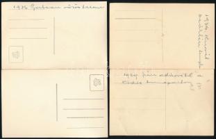 1929-1935 Orphanidesz János (1876-1939): Budapesti életképek, adásvétel a Duna-parton, Gerbeau - Vör...