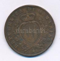 San Marino 1864M 5c Cu T:VF ph.
San Marino 1864M 5 Centesimi Cu C:VF edge error
Krause KM#1