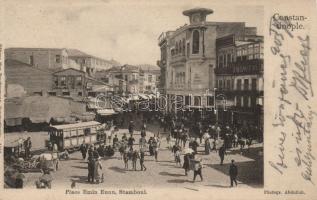 Constantinople the Emin Eunu square with the shop of J. Bonifay