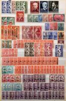 Német Birodalom megszállt területek, gyarmatok, Bajorország, Württemberg, zónák stb. tartalmas csereanyag, 8 lapos A4-es berakóban