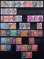 Deutsches Reich Hivatalos bélyegek gyűjtemény használatlanul és használtan gyűjtve sok jó értékkel, ...