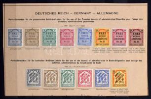 Deutsches Reich Hivatalos bélyegek gyűjtemény használatlanul és használtan gyűjtve sok jó értékkel, ...