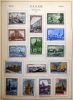 Oroszország és Szovjetunió gyűjtemény hatalmas 300 oldalas KABE előnyomott albumban, csavaros borító...