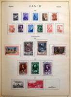 Oroszország és Szovjetunió gyűjtemény hatalmas 300 oldalas KABE előnyomott albumban, csavaros borító...