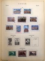Oroszország és Szovjetunió gyűjtemény hatalmas 300 oldalas KABE előnyomott albumban, csavaros borító...