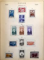 Oroszország és Szovjetunió gyűjtemény hatalmas 300 oldalas KABE előnyomott albumban, csavaros borító...