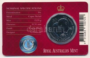 Ausztrália 2011. 50c Cu-Ni "Vilmos és Katalin esküvője" bliszterben T:UNC
Australia 2011....