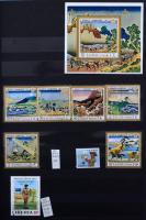 Cserkész motívum gyűjtemény maradvány sorok, blokkok, darabok, kevés egyéb motívum 16 lapos Philux A...