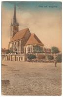 Dés, Dej; Református templom. Goldstein J. kiadása / Calvinist church (EK)