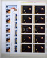 1967-1968 Sorok, blokkok több példányban, összefüggésekkel 8 lapos A4-es berakóban