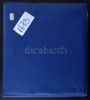 100 férőhelyes régi, jó állapotú műanyag levélberakó A4-esnél szélesebb, gyűrűs borítóval