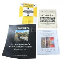 cca 1980-2000 vegyes plakát tétel, össz. 9 db, többségében képzőművészet, klf. méretekben
