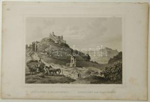 ~1840 L. Rohbock: Szigliget acélmetszet 24x16cm-es méretben