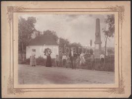 ca 1890 Kisvárosi kocsma 3 db nagy méretű kabinetfotó azoanosítatlan település 22x17 cm