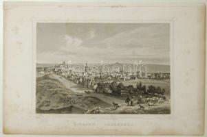 ~1840 L. Rohbock: Sopron acélmetszet 24x16cm-es méretben