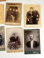 33 db kabinetfotó ca 1890-1900