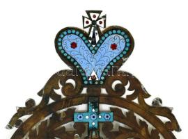 Kétoldalas ikon - Feltámadás / Szent Miklós. Ikonosztáz vagy triptichon része?, orosz, cca 19. sz. v...